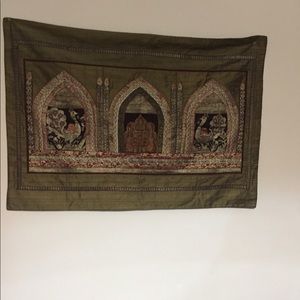 Rare Vintage Emblished  Wall Curtain  Hanging Art-  Stylish decorative piece